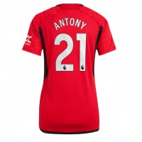 Manchester United Antony #21 Hjemmedrakt Dame 2023-24 Kortermet